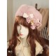 Hoshibako Works Bow Plush Beret(Pre-Made/8 Colours)